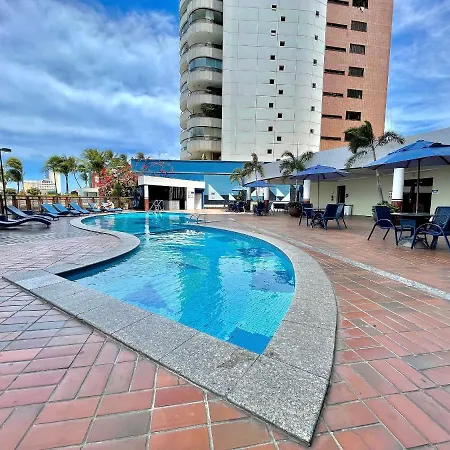 Apart-Hotel Iate Plaza, Vista Completa Da Orla De Fortaleza Exterior photo